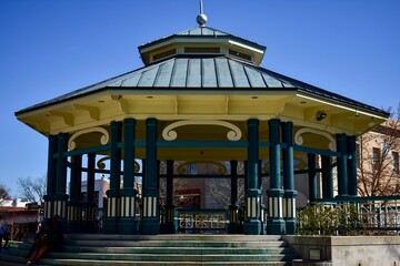 Large Pavilion In A Town Square  - obrazy, fototapety, plakaty