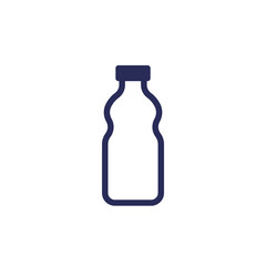 plastic bottle icon on white