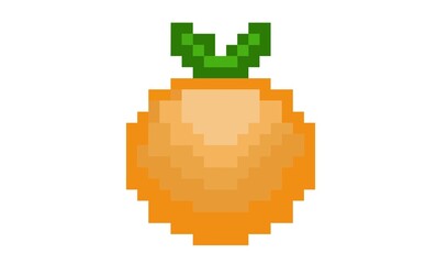Fototapeta premium Pixel orange fruit
