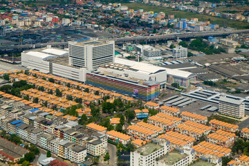 Naklejka premium aerial view country