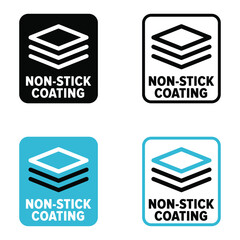 "Non-Stick Coating" vector information sign