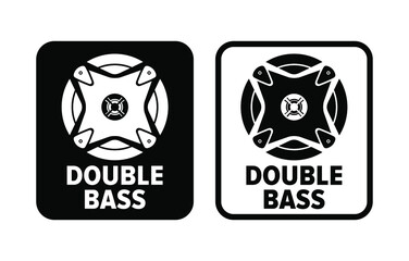 "Double Bass" vector information sign