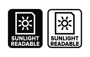 "Sunlight Readable" vector information sign