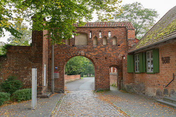 Torhaus an Nebengebäuden der Klosteranlage in Bad Doberan, Mecklenburg-Vorpommern