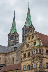 Fototapeta na wymiar Der Bamberger Dom St. Peter und St. Georg in Bamberg, Bayern, Oberfranken