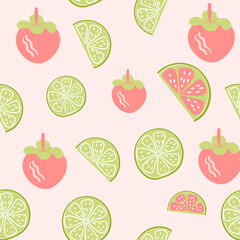 fruits Seamless pattern collection. Abstract illustration Vector. good for printing. 