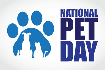 Vector illustration for National pet day