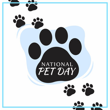 Vector illustration for National pet day