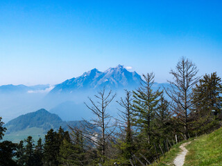 mountains in the summit in the Swiss Alps