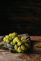 grapes in a bowl