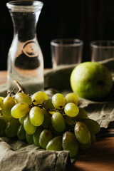 still life with grapes