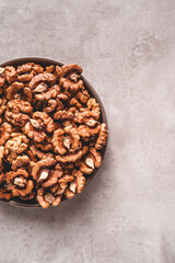 walnuts in round plate