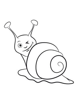 Schnecke lustig zwinkern 