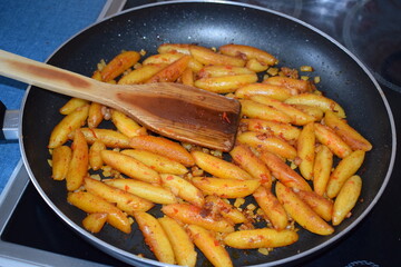 Schupfmudelpfanne fertig gebraten