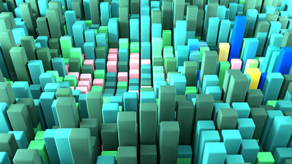 Fototapeta premium 3d Abstract pattern cube background