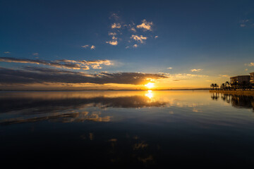 Sunset on Tunis Lake - Tunisia 