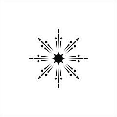 fire work icon Vector Illustration on white background