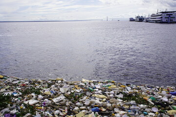 Pollution of the Rio Negro, Manaus – Amazonas, Brazil, March 26, 2022. 