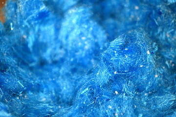 Image of artificial silk. Silk fiber for screen printing.