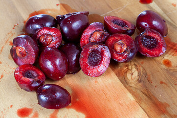harvested and used in cooking cherry harvest