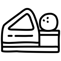 handdrawn bowling icon