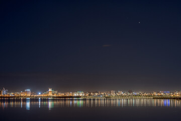 Fototapeta na wymiar Tunis Lake by night 