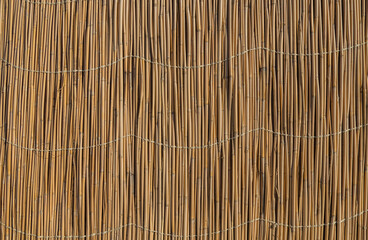 Dry cane mats as background
