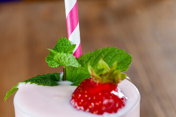 ripe red strawberries are used for making desserts