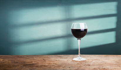 Ripe wine grapes on vines in Tuscany, Italy. Picturesque wine farm, vineyard. Sunset warm light