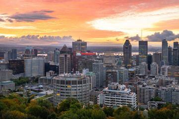 Montreal skyline from Mont Royal