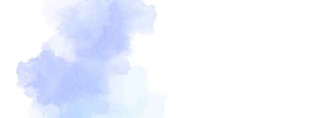 Fototapeta na wymiar 水彩テクスチャの背景素材　ブルー　冬イメージ　横長