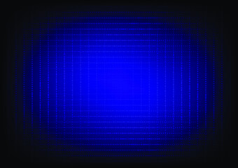 Abstract vector geometric blue background. Vector digital dot lines background. 
