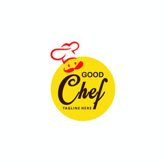 Good chef restaurant logo design template