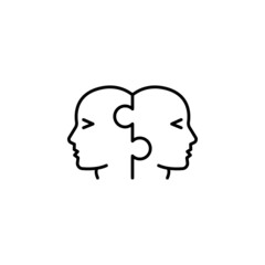Interpersonal Relationship icon in vector. logotype