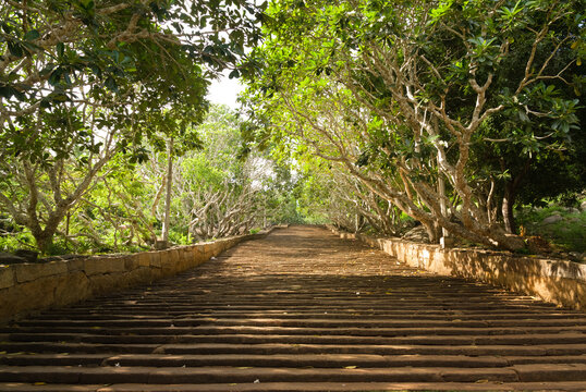 Stairway at Mihintale buddhhist temple
