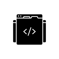 Coding icon in vector. logotype