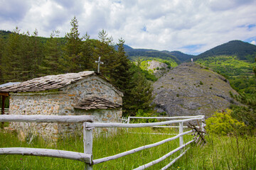 old church in the mountains