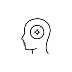 Concentration icon in vector. logotype