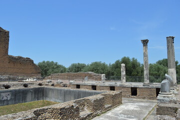 The ruins of Villa Adriana, Tivoli Italy
