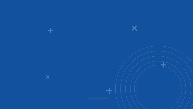 Corporate business blue background. Loop animation