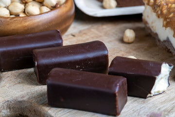 sweet cottage cheese in chocolate glaze