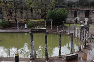 The ruins of Villa Adriana, Tivoli Italy