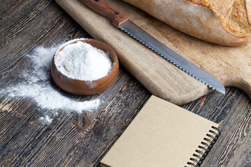 fresh delicious bread made from flour and other natural products