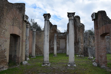 The ruins of Villa Adriana, Tivoli Italy