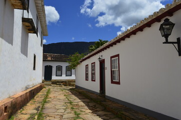 Fototapeta na wymiar Ruas históricas de Tiradentes