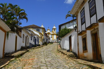 Subida em Tiradentes até a igreja