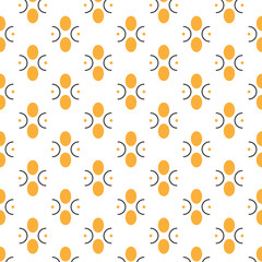 seamless pattern with flowers round