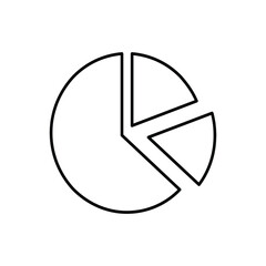 Pie chart icon, Business chart icon