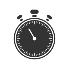 Stopwatch timer icon. Vector illustration.