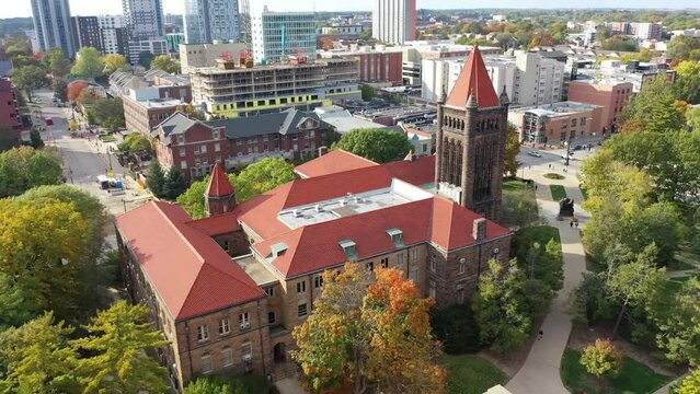 Champaign, University Of Illinois, Altgeld Hall, UIUC, Aerial Flying